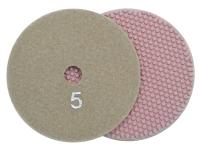 Алмазные гибкие шлифовальные круги ТОЧКИ Pads 5-STEP №5 D100 Алмазные гибкие шлифовальные круги ТОЧКИ Pads 5-STEP №5 D100