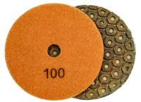 Алмазные гибкие шлифовальные круги Усиленные Гайка №100 Pads 4-STEP D100 Алмазные гибкие шлифовальные круги Усиленные Гайка №100 Pads 4-STEP D100